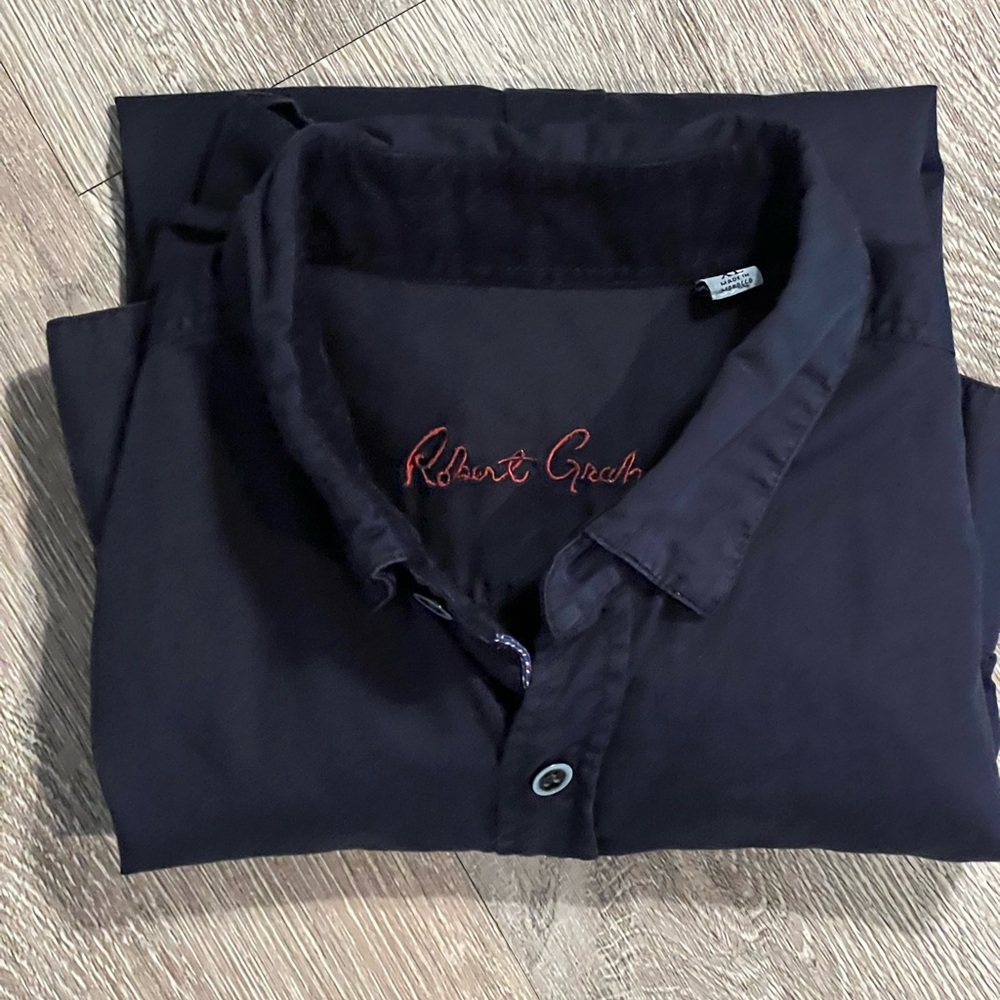 Robert Graham Navy XL Long Sleeve Shirt